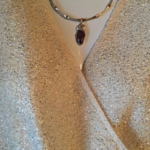 Karen Kane White Long Sleeve Dressy Top
